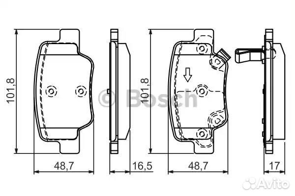 0986494404 Колодки тормозные дисковые