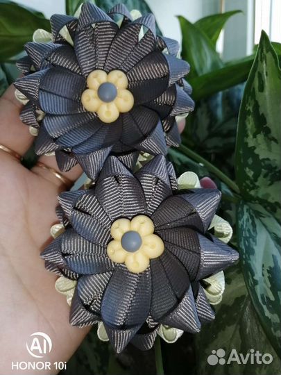 Резиночки для волос ручной работы