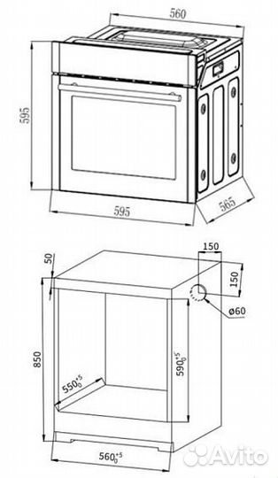 Духовой шкаф hiberg VM 6260 RB