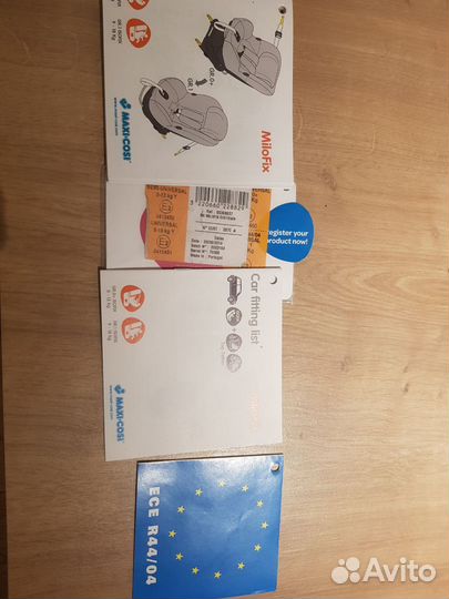 Детское автокресло maxi cosi milofix 0-36 мес