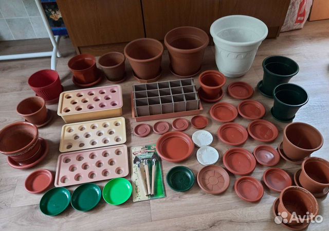 Горшки, поддоны, кассета для рассады разборная