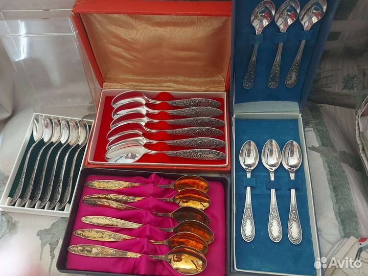 Чайные и кофейные ложки мельхиор СССР