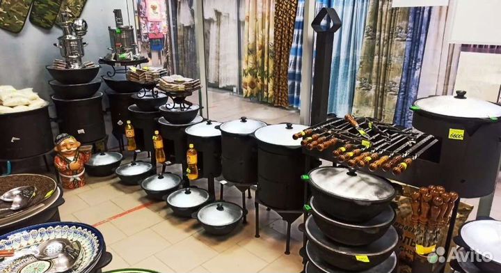 Настоящие чугунные казаны