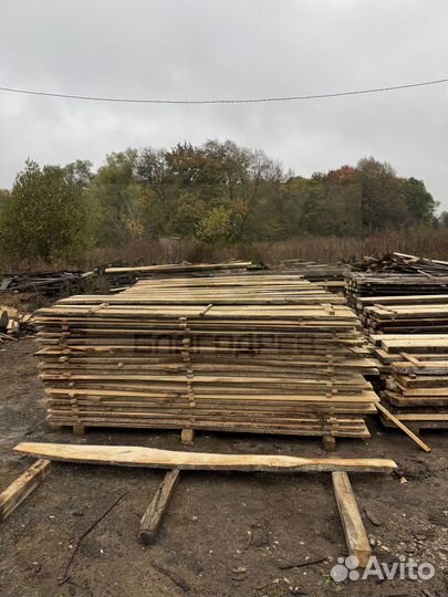 Необрезная доска липа 2 сорт 50 мм термо