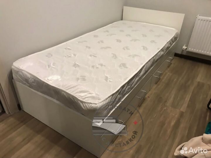 Кровать 90х200 с ящиками