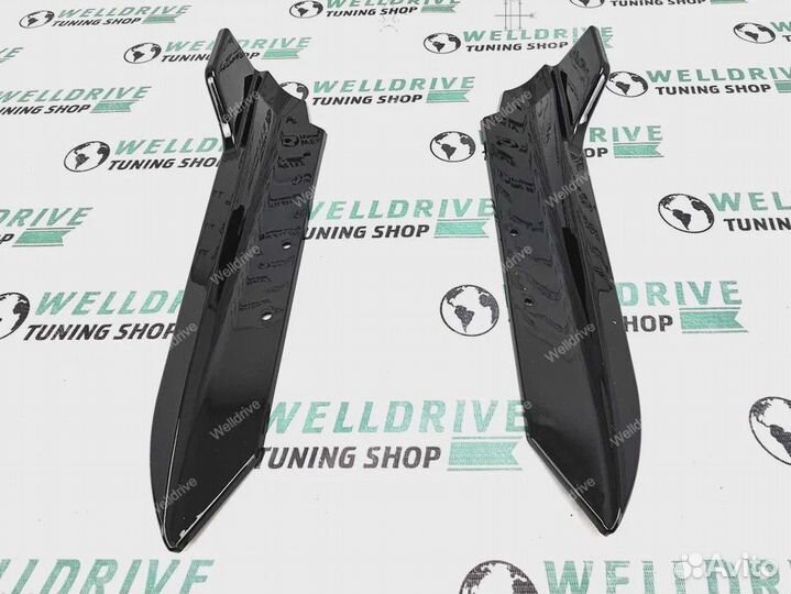 Лезвия задние BMW 3 E90 М пакет плавники черные
