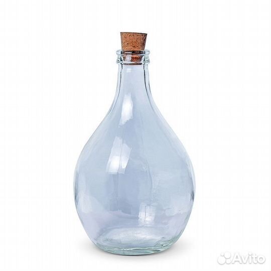 Бутыль 3 л дамижана с пробкой