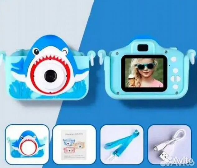 Детский фотоаппарат акула