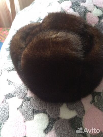 Норковая шапка мужская 60 размер