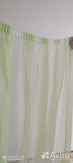 Тюль пакетом б/у