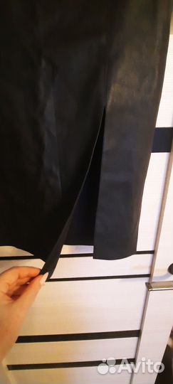 Юбка кожаная 44