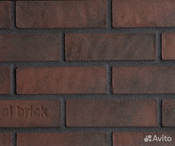 Минеральный кирпич Real Brick цвет Бордовый