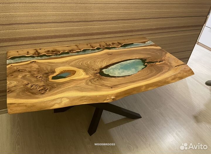 Стол из Эпоксидки и слэба от изготовителя