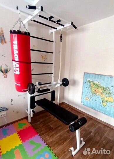 Шведская стенка с тренажером