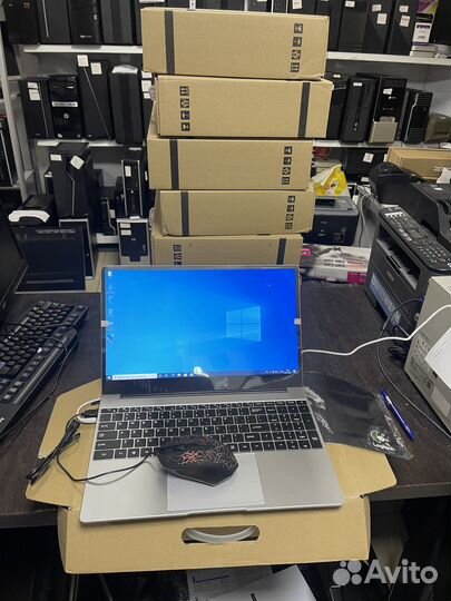Новые ноутбуки 15,6 IPS/4ядра/8Гб/ssd256+мышь