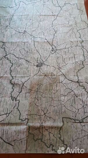 Географическая карта Ивановской области