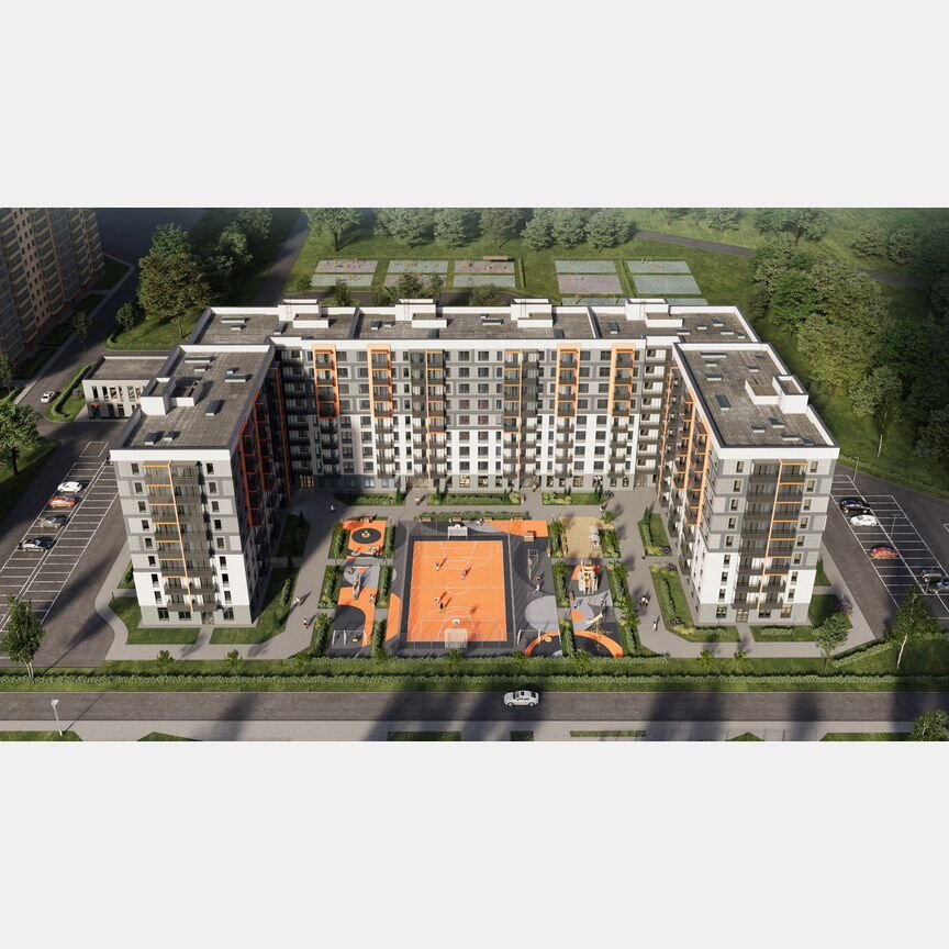 2-к. квартира, 67,8 м², 4/9 эт.