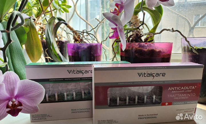 Ампулы для роста, против выпадения волос Vitalcare