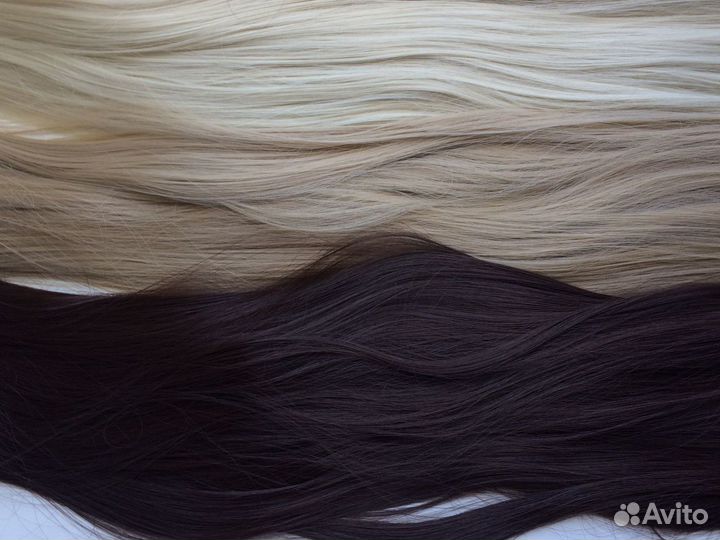 Волосы на заколках искусственные