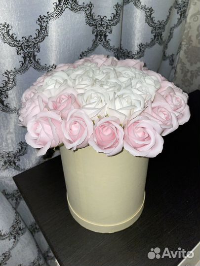 Букет из мыльных роз