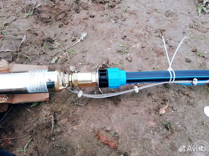 Монтаж насоса в скважину, колодец