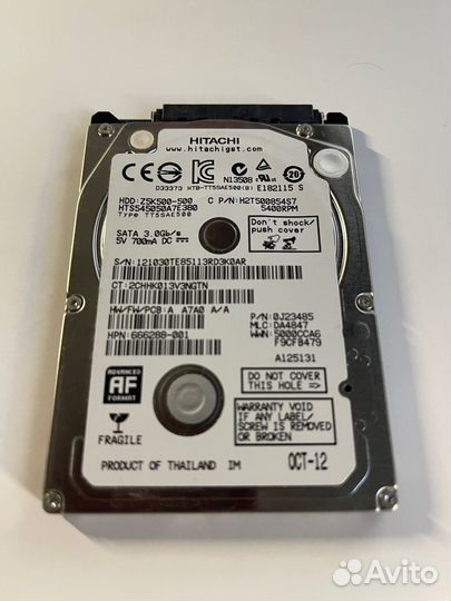 HDD диск для ноутбука 500 гб 2.5