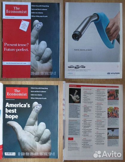 Журналы New Yorker, Economist, Vanity Fair
