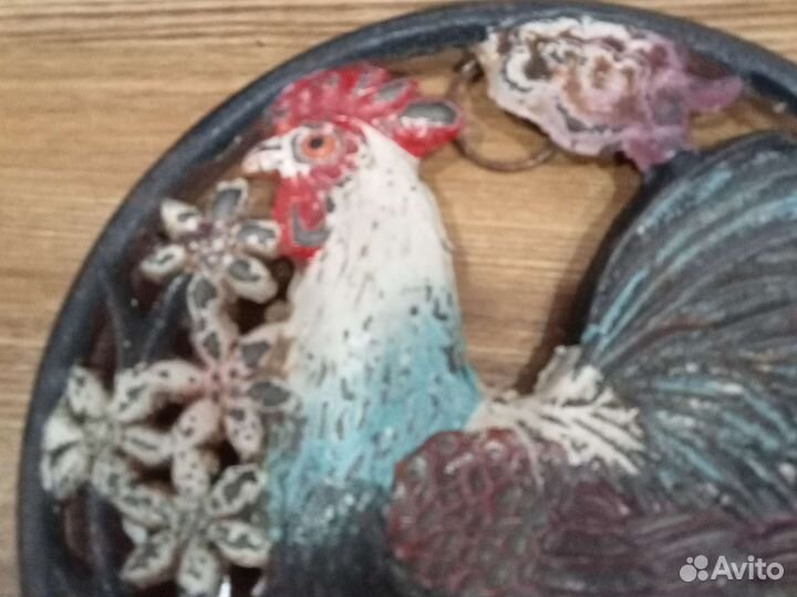 Винтажная подставка под горячее чугун 