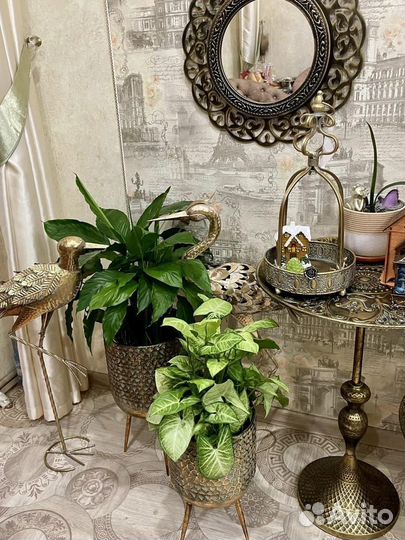 Кашпо из металла большое новое