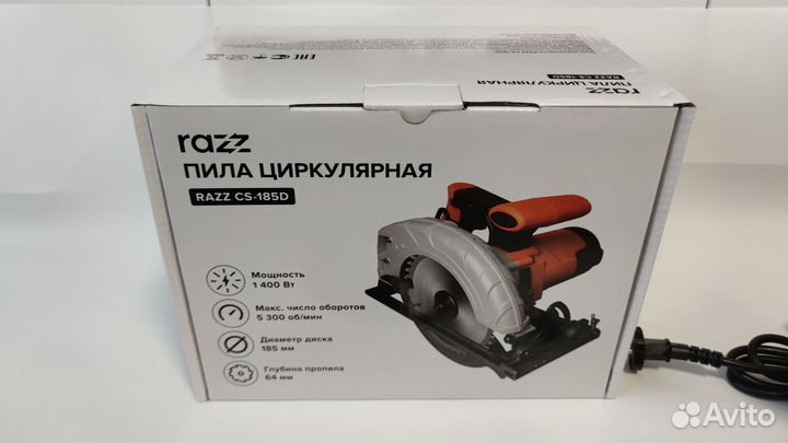 Циркулярная пила 1,4кВт, 64мм пропил