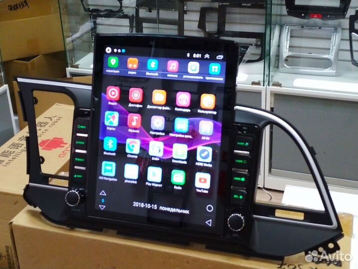 Hyundai Elantra 6 магнитола Android Tesla