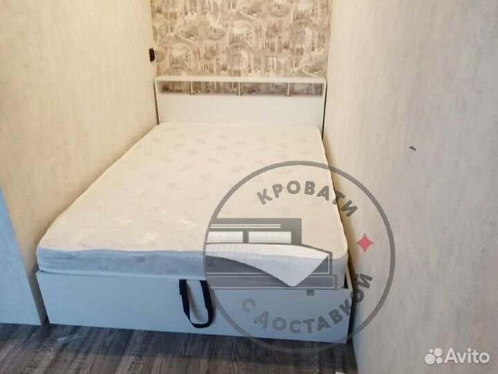 Кровать полутороспальная с подъемным механизмом