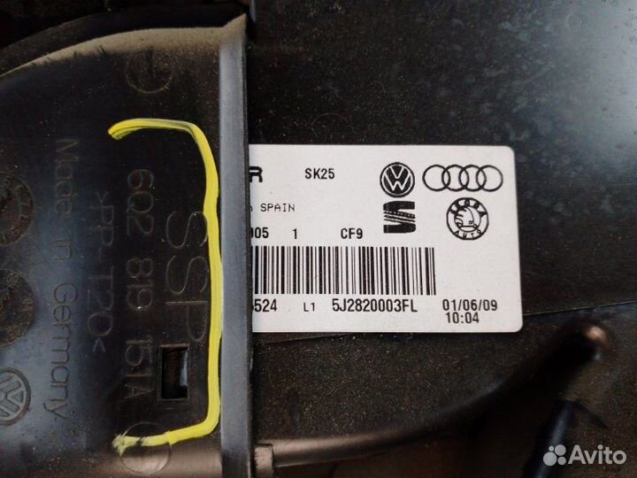 Мотор печки Skoda Fabia 2007-2015 Дорест