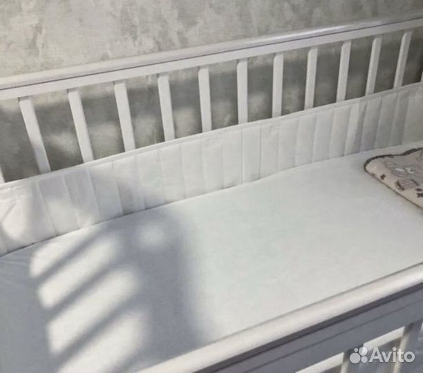 Кроватка детская с матрасом 120х60
