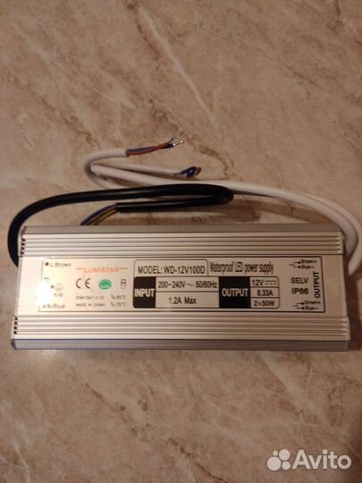 Блок питания для светодиодной ленты 12v 100w