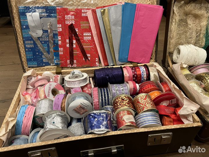 Бумага и деекоративные ленты для упаковки подарков