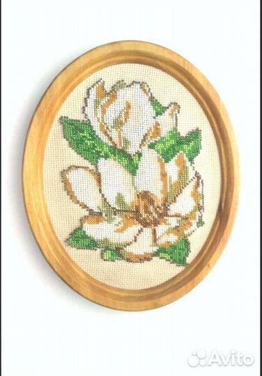 Картина панно цветок из бисера