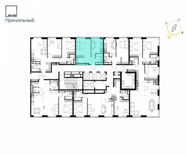 1-к. квартира, 34,8 м², 22/32 эт.