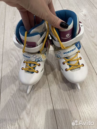 Коньки детские раздвижные nordway