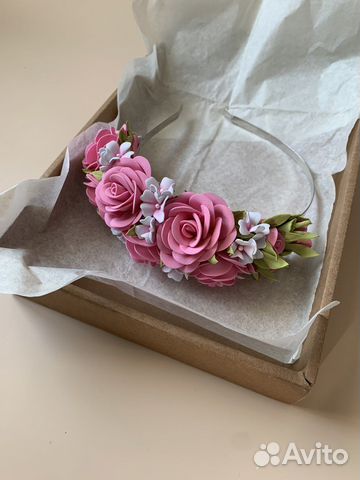 Ободок с цветами