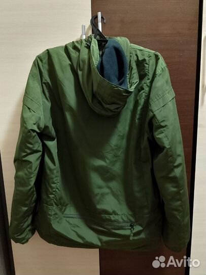 Толстовка (куртка) ветровка с капюшоном на флисе