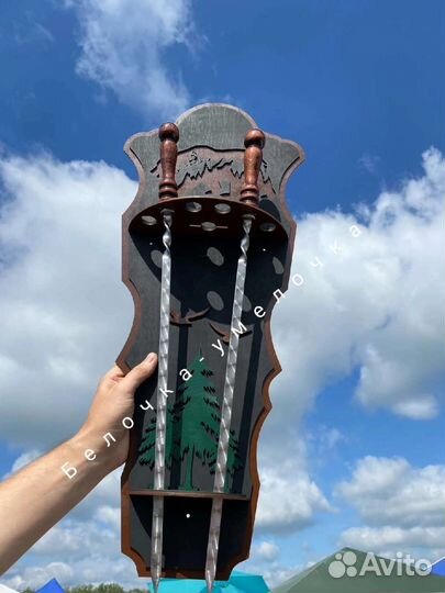 Подставка под шампура. Сувениры подарки декор