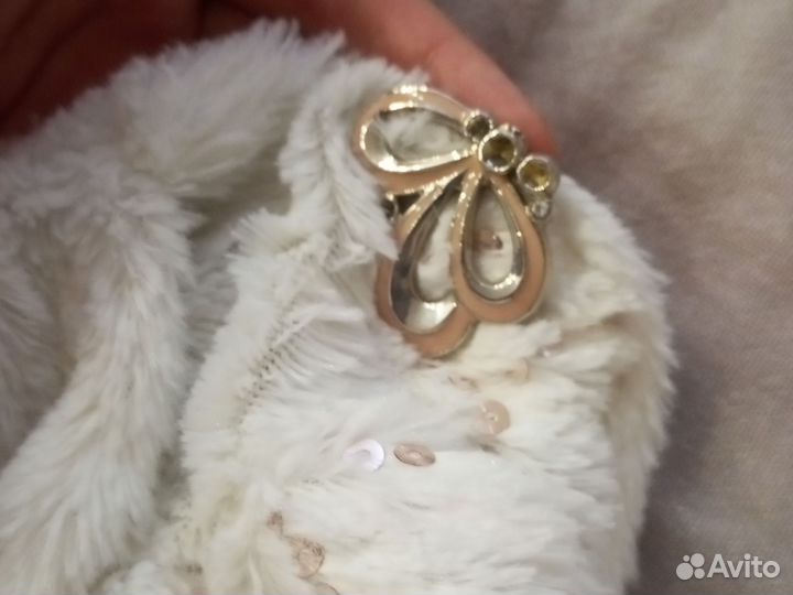 Накидка на платье со стразами для девочек