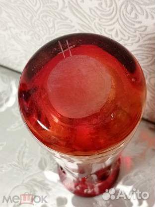 Ваза для цветов. Цветное стекло СССР