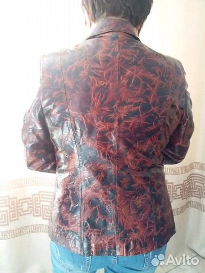 Пиджак кожаный