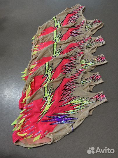 Купальники для художественной гимнастики групповые