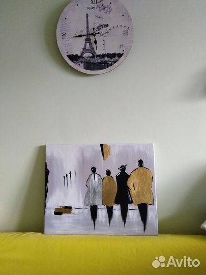 Золотые люди под дождём