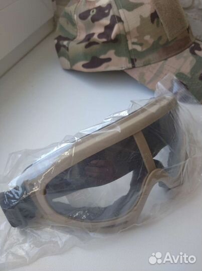 Комплекты защиты головы: кепка, очки, маска