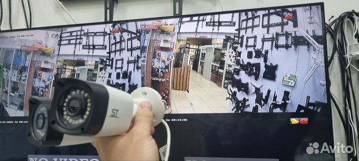 Готовый комплект видеонаблюдения 2-камеры + рег и