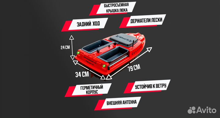 Прикормочный кораблик с gps